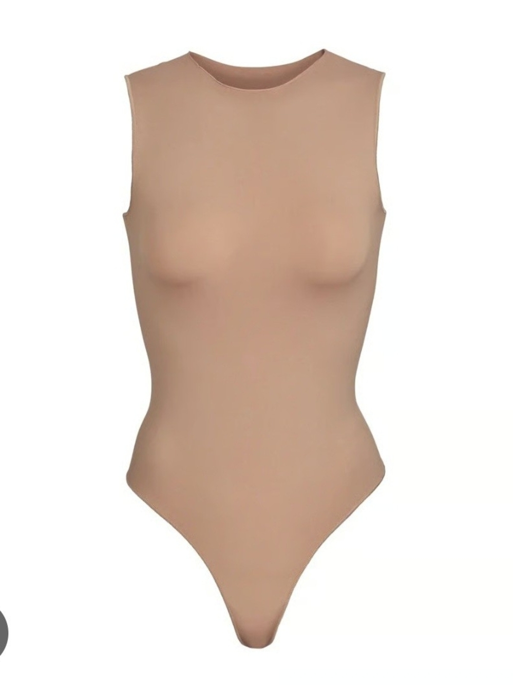SKIMS essential crew neck sleeveless sculpting nude bodysuit -NWOT